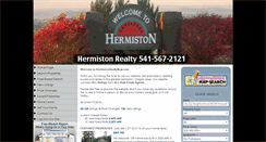 Desktop Screenshot of hermistonrealtynow.com